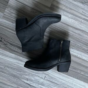 Black ankle boots
